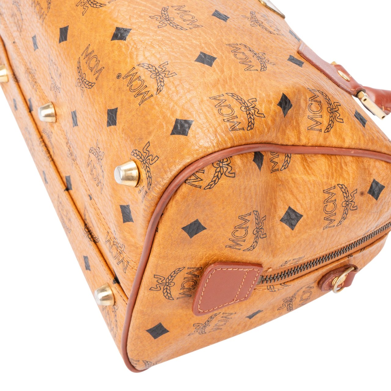 MCM MCM Visetos Monogram Boston Handbag Divers