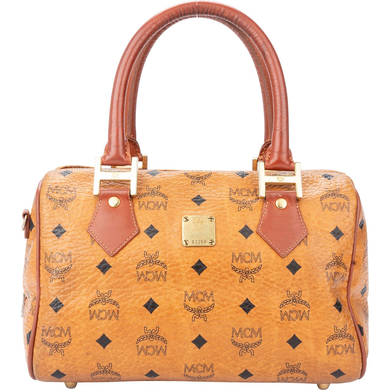 MCM MCM Visetos Monogram Boston Handbag Divers