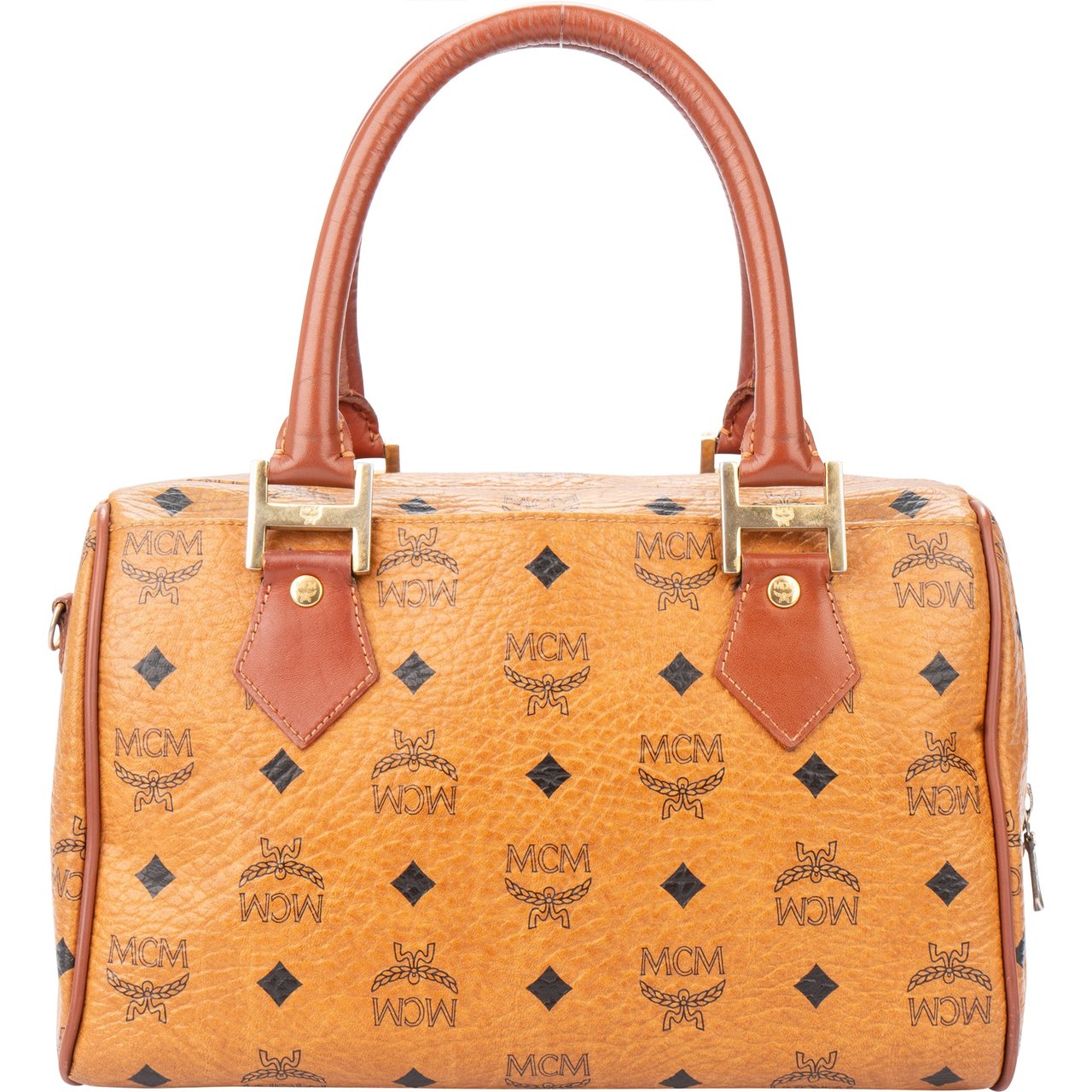 MCM MCM Visetos Monogram Boston Handbag Divers