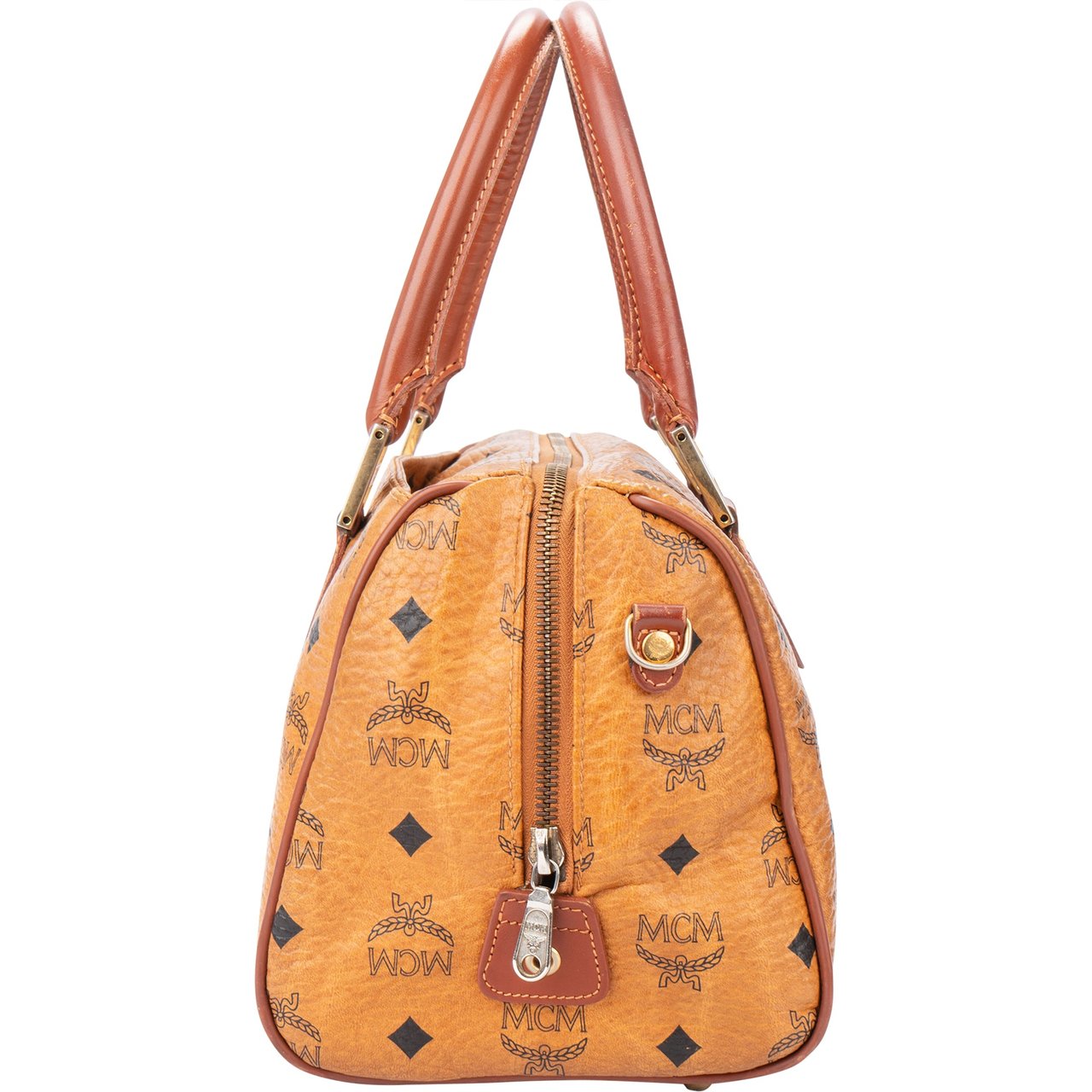 MCM MCM Visetos Monogram Boston Handbag Divers