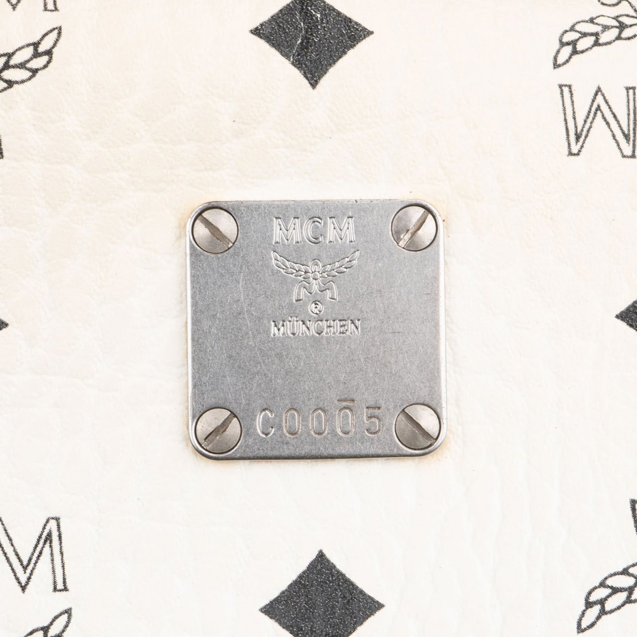 MCM MCM Monogram Visetos Stark Studded Backpack Wit