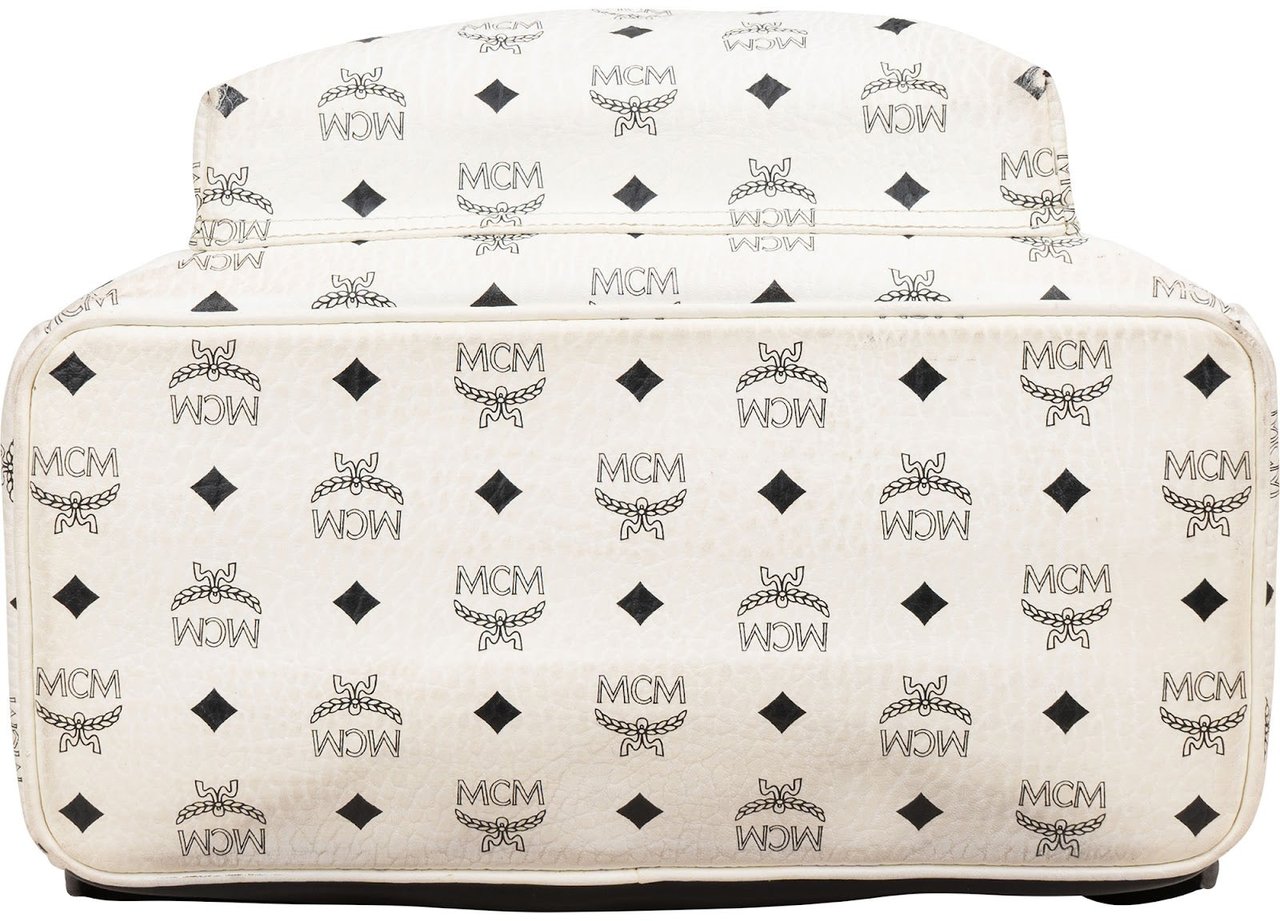 MCM MCM Monogram Visetos Stark Studded Backpack Wit