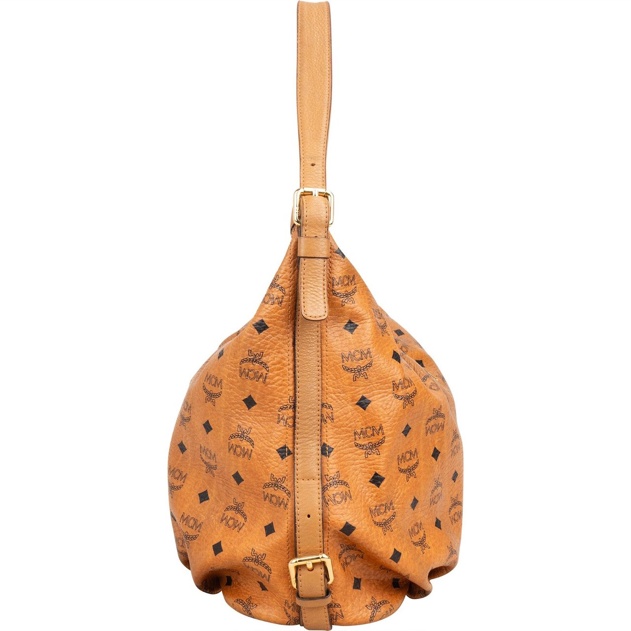 MCM MCM Monogram Visetos Hobo Shoulder Bag Bruin