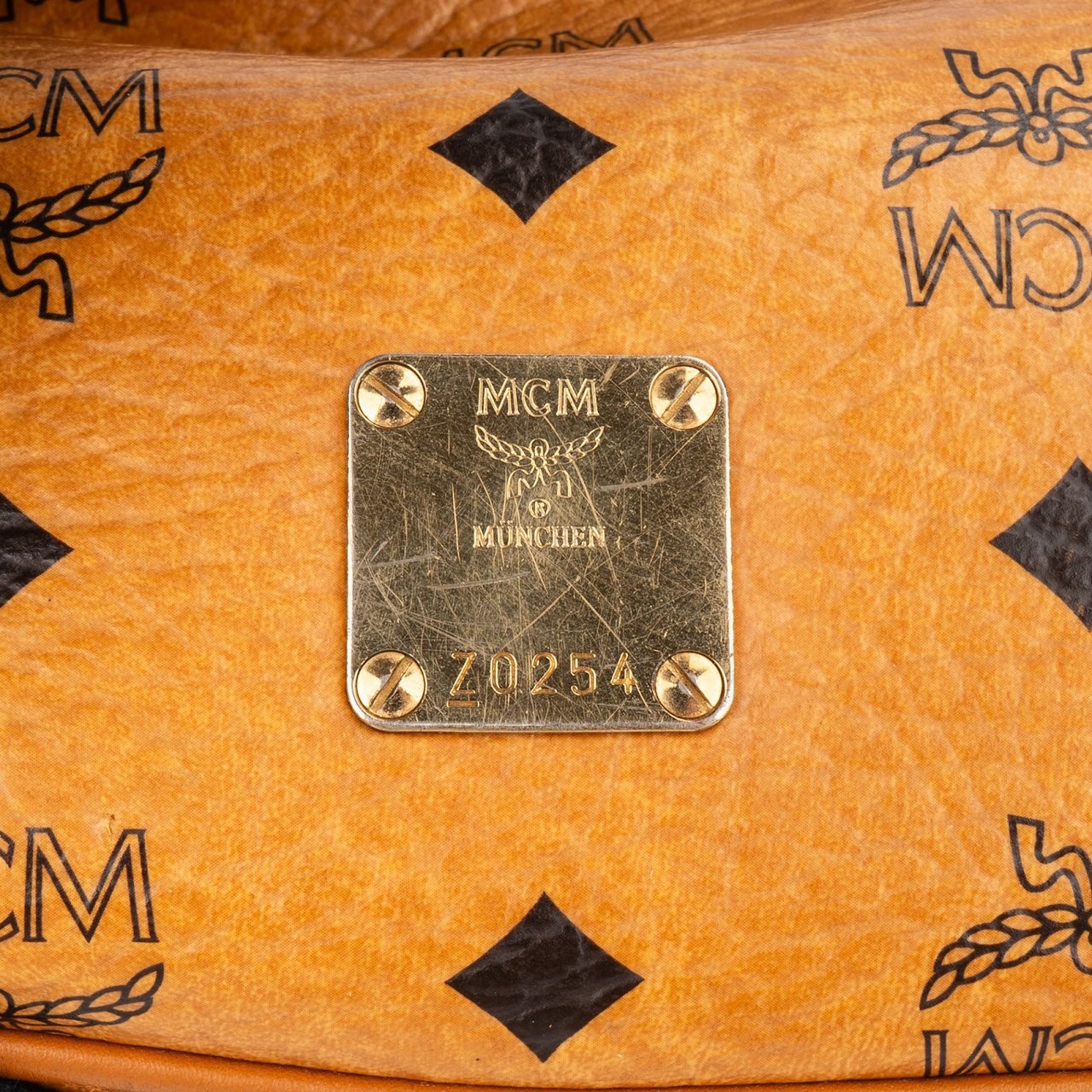 MCM MCM Monogram Visetos Pochette Shoulder Bag Bruin