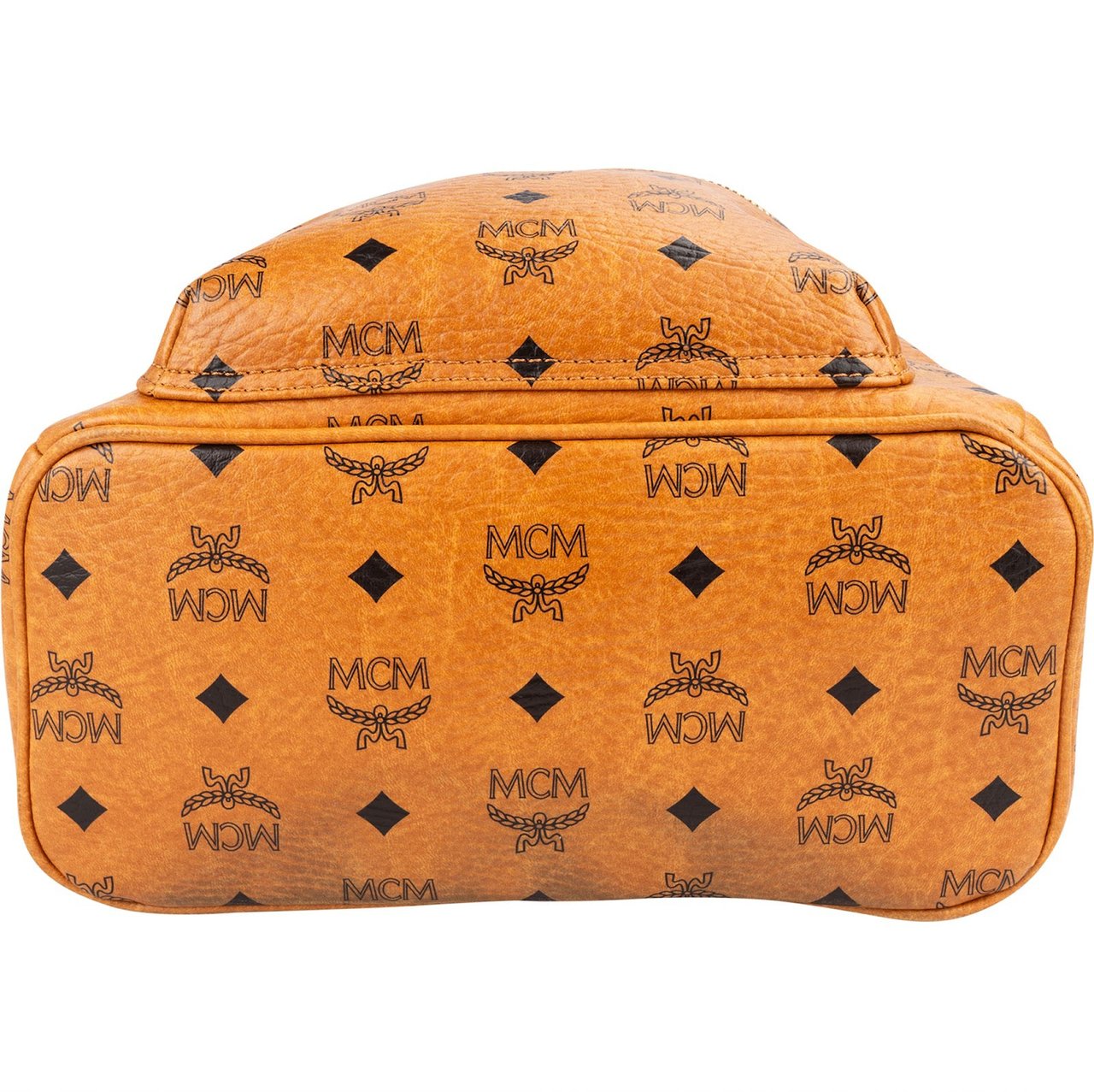 MCM Monogram Visetos Stark Studded Small Backpack Bruin