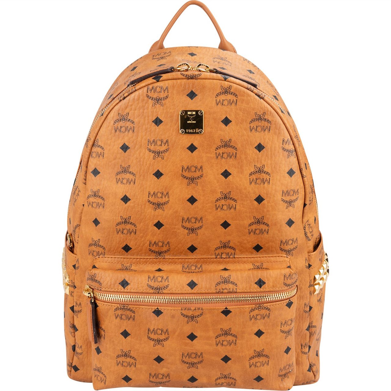 MCM Monogram Visetos Stark Backpack Bruin