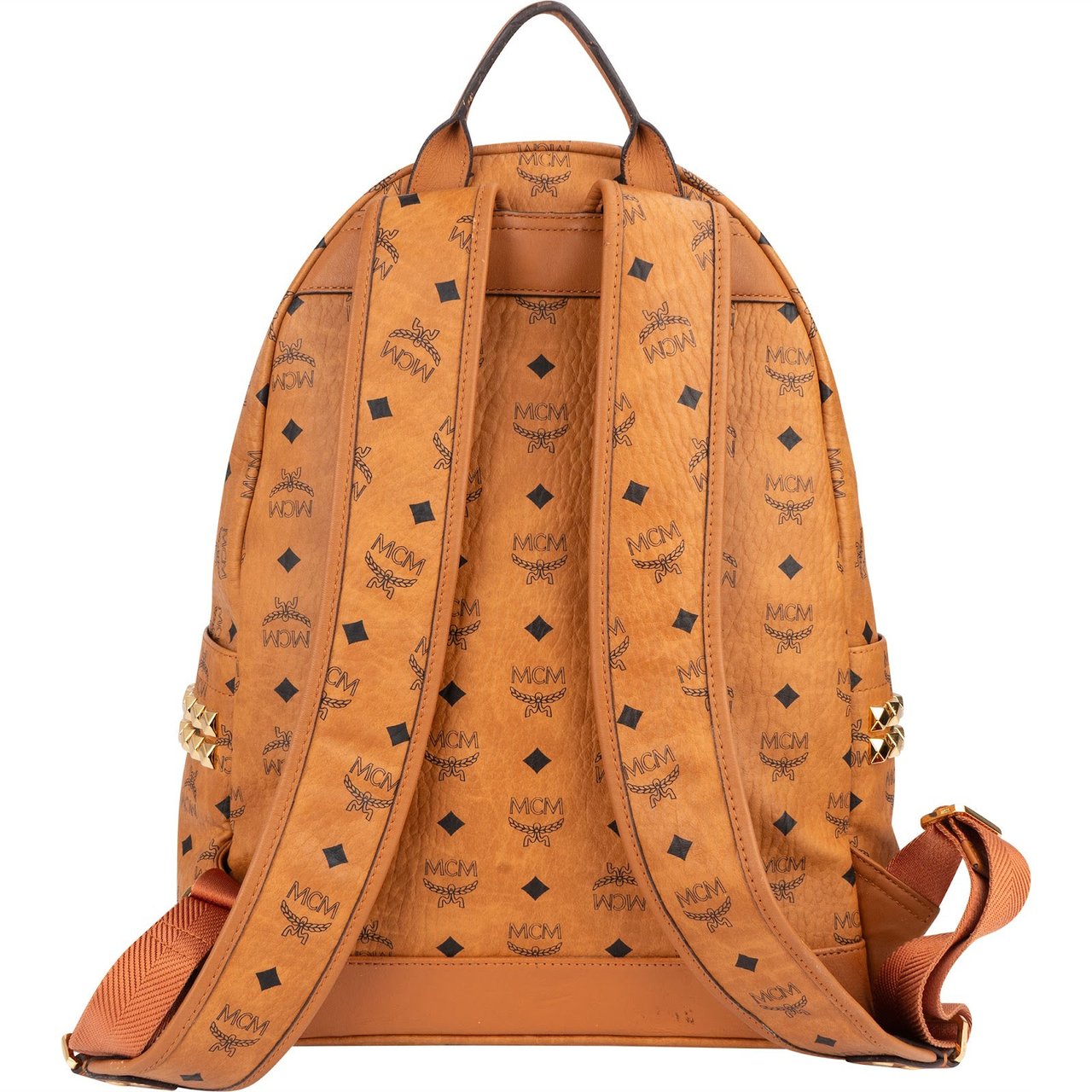 MCM Monogram Visetos Stark Backpack Bruin