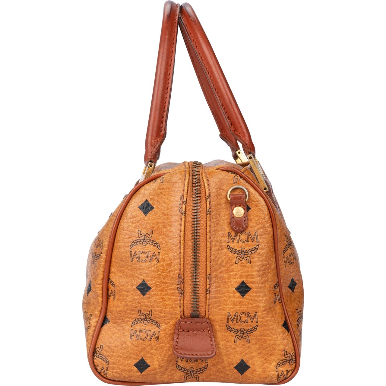 MCM MCM Visetos Monogram Boston Handbag Divers