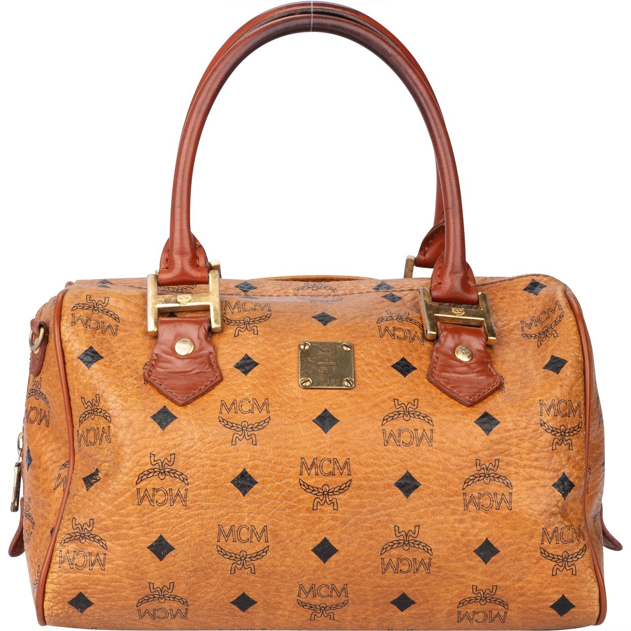 MCM MCM Visetos Monogram Boston Handbag Divers