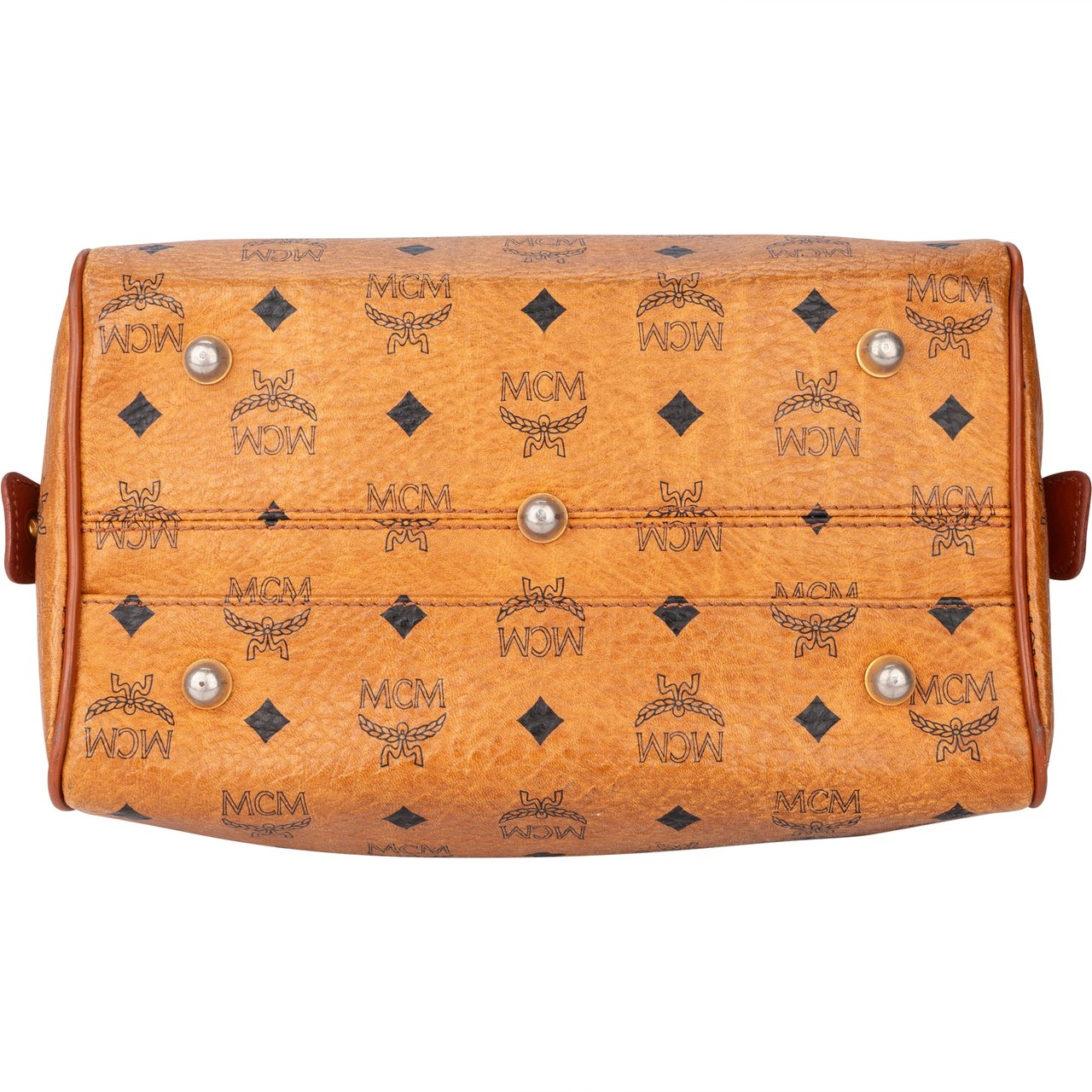 MCM MCM Visetos Monogram Boston Handbag Divers
