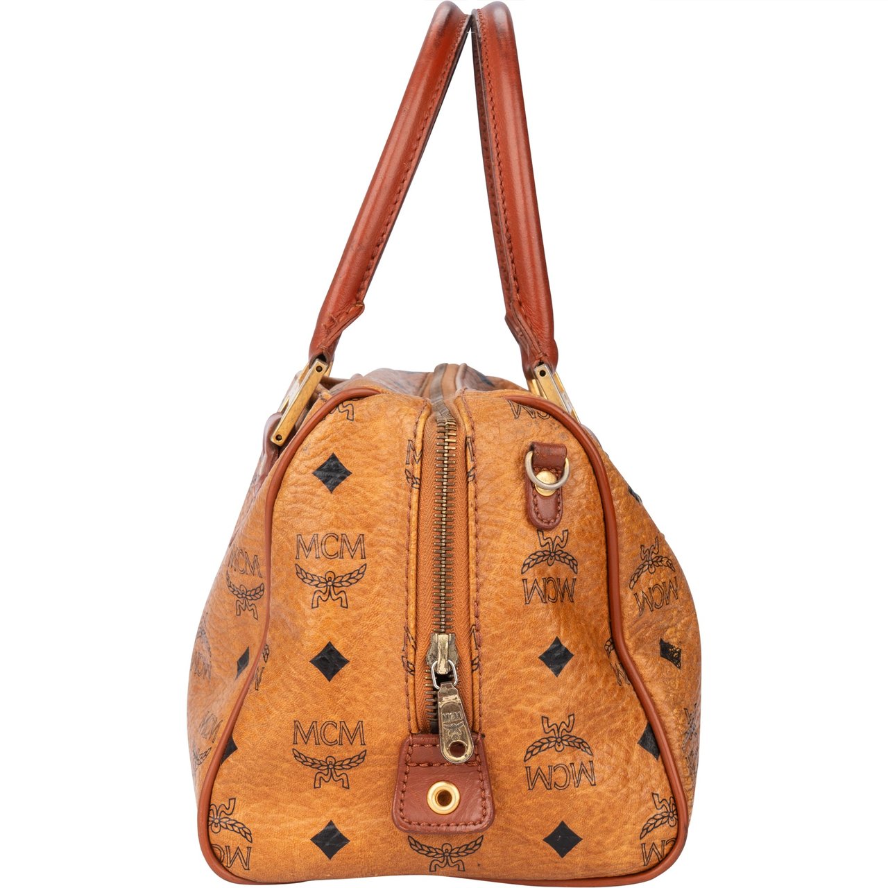 MCM MCM Visetos Monogram Boston Handbag Divers