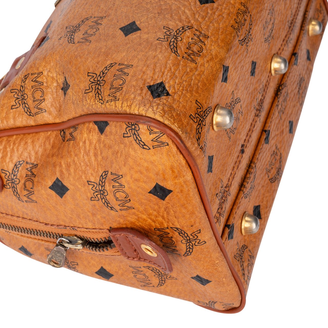 MCM MCM Visetos Monogram Boston Handbag Divers