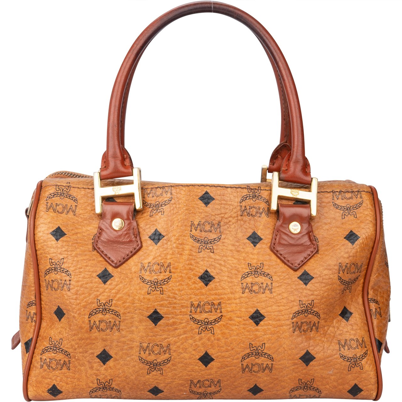 MCM MCM Visetos Monogram Boston Handbag Divers