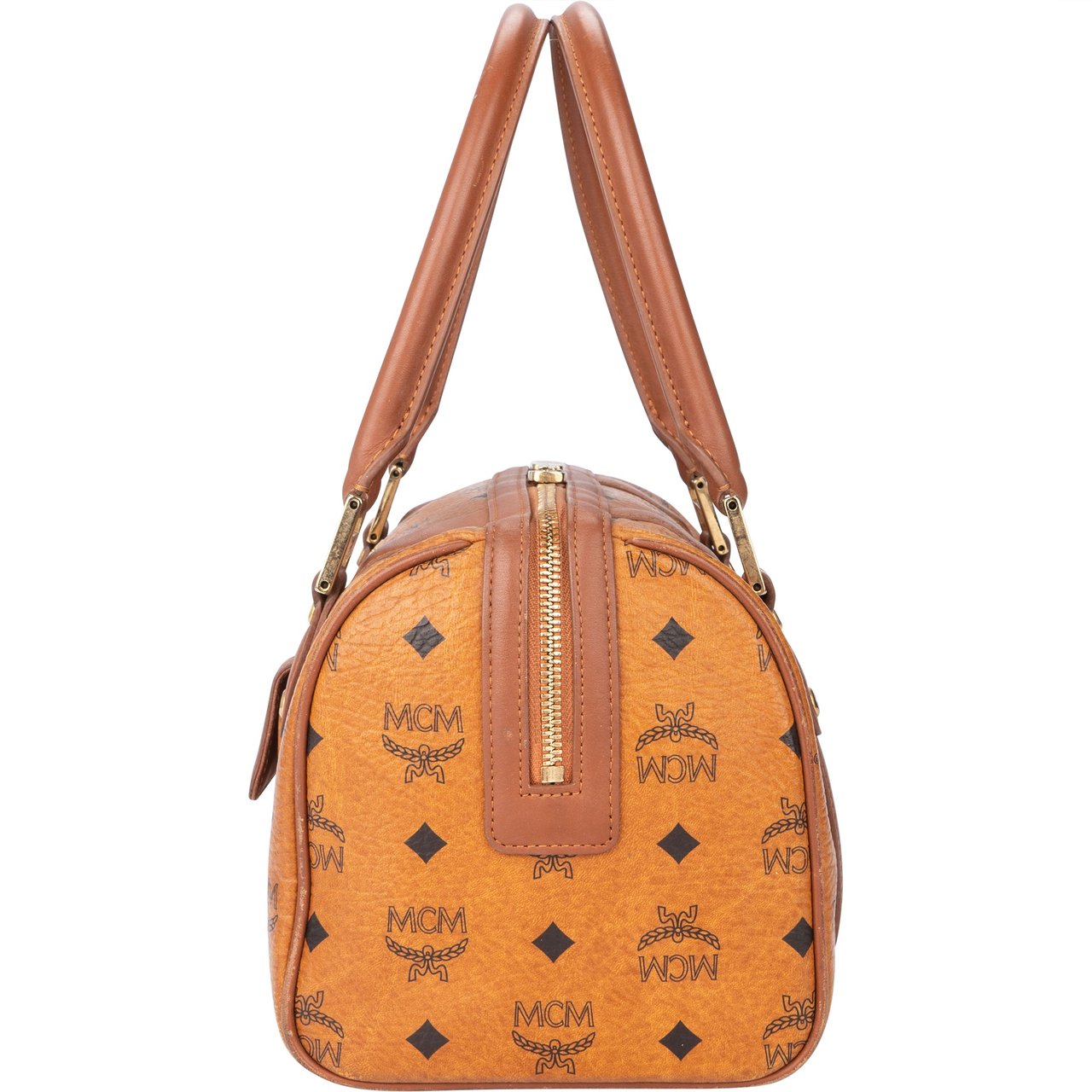 MCM MCM Visetos Monogram Boston Handbag Divers