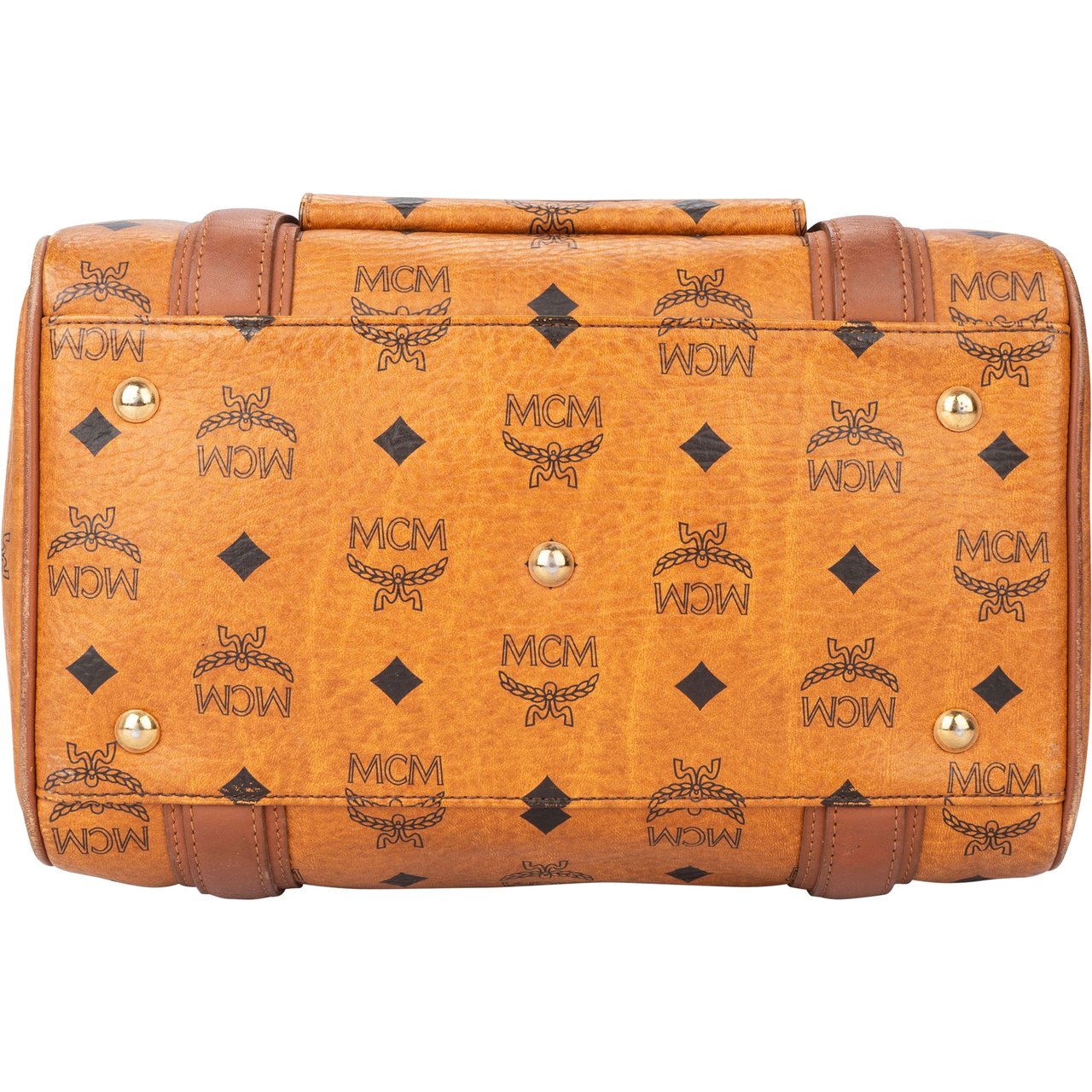 MCM MCM Visetos Monogram Boston Handbag Divers