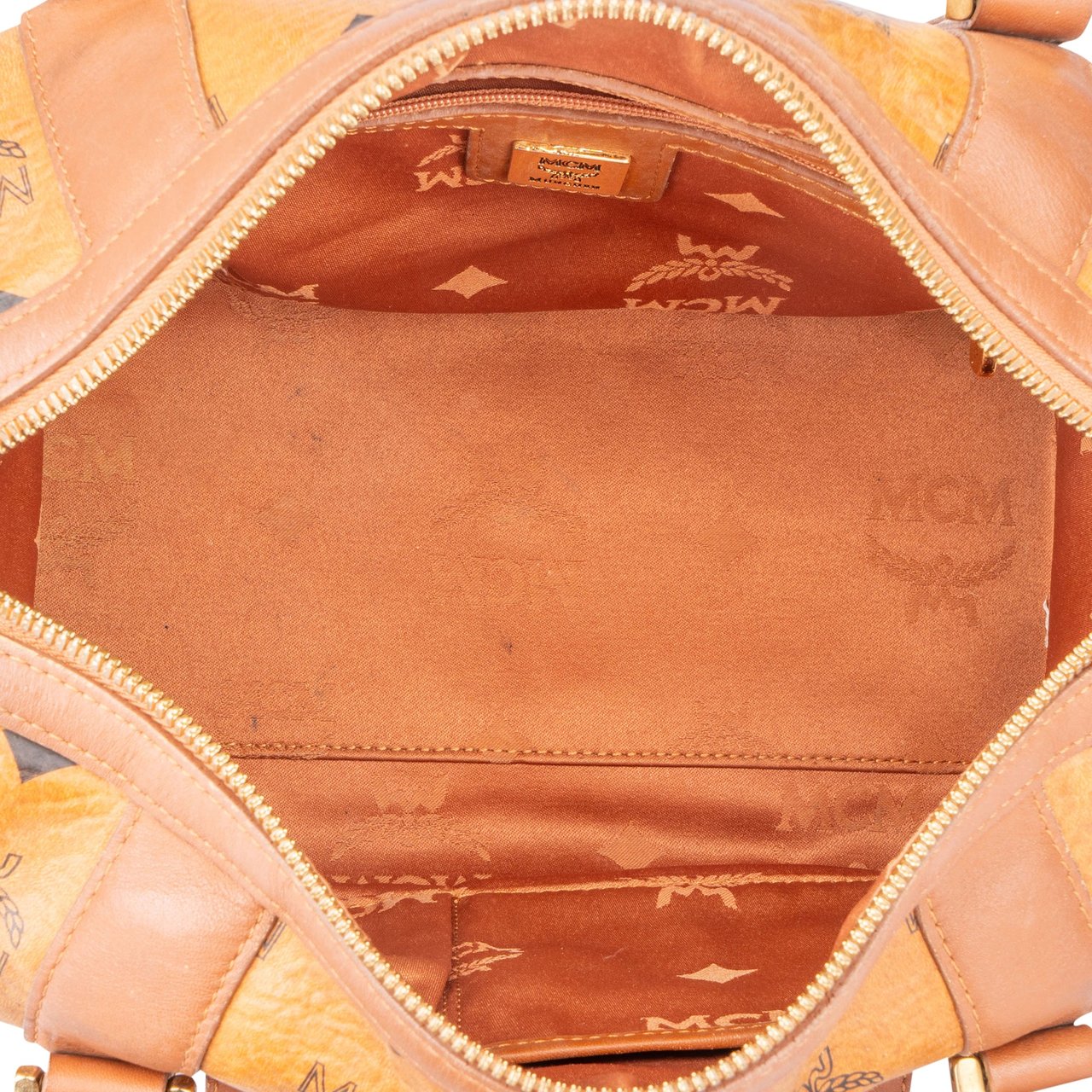 MCM MCM Visetos Monogram Boston Handbag Divers