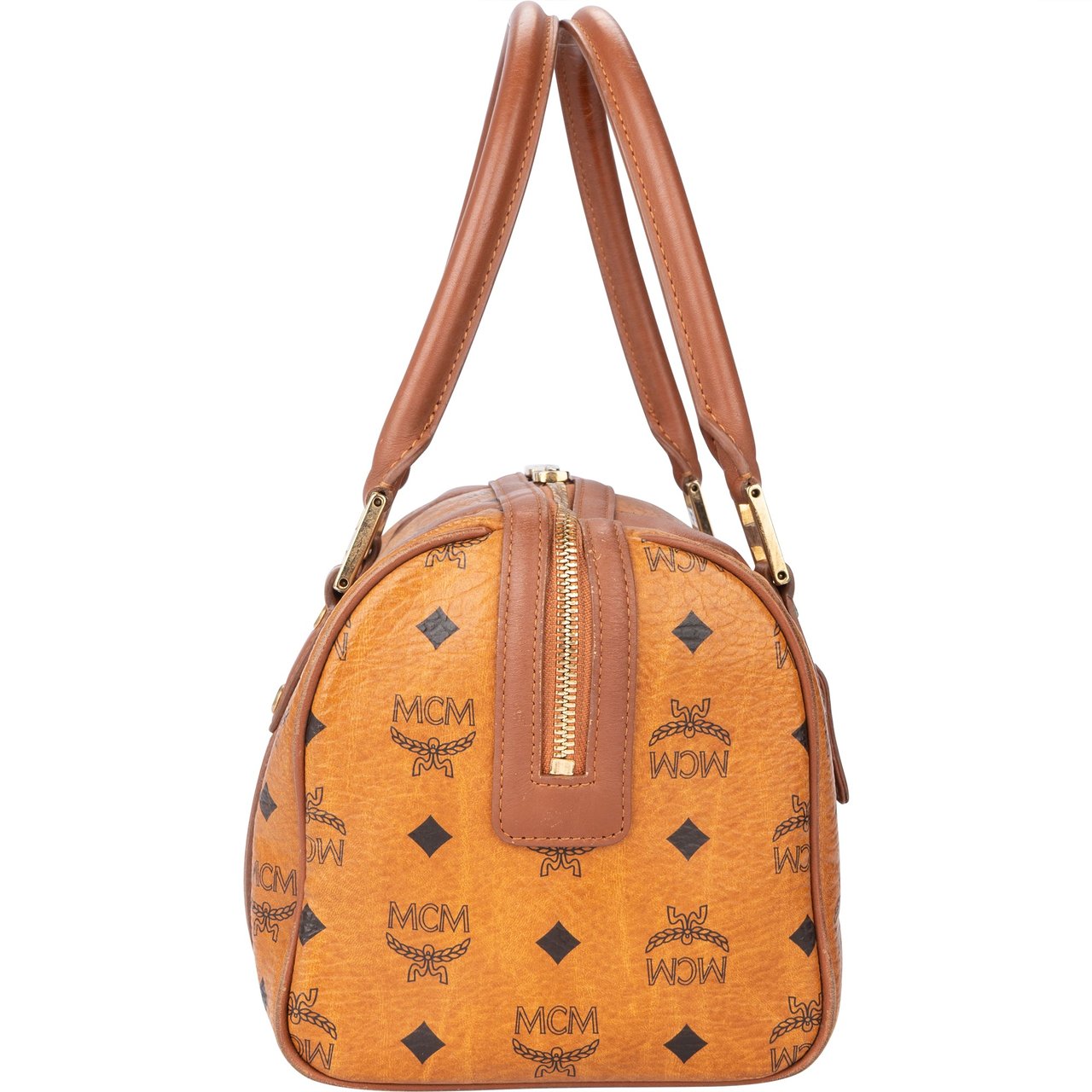 MCM MCM Visetos Monogram Boston Handbag Divers