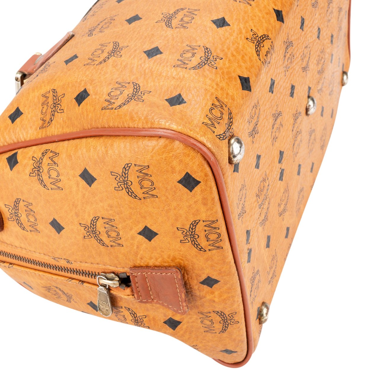 MCM MCM Visetos Monogram Boston Handbag Divers