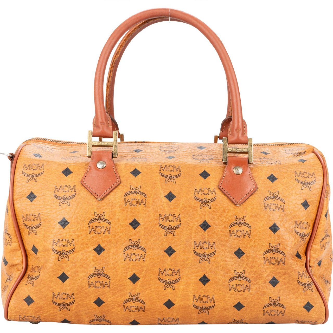 MCM MCM Visetos Monogram Boston Handbag Divers