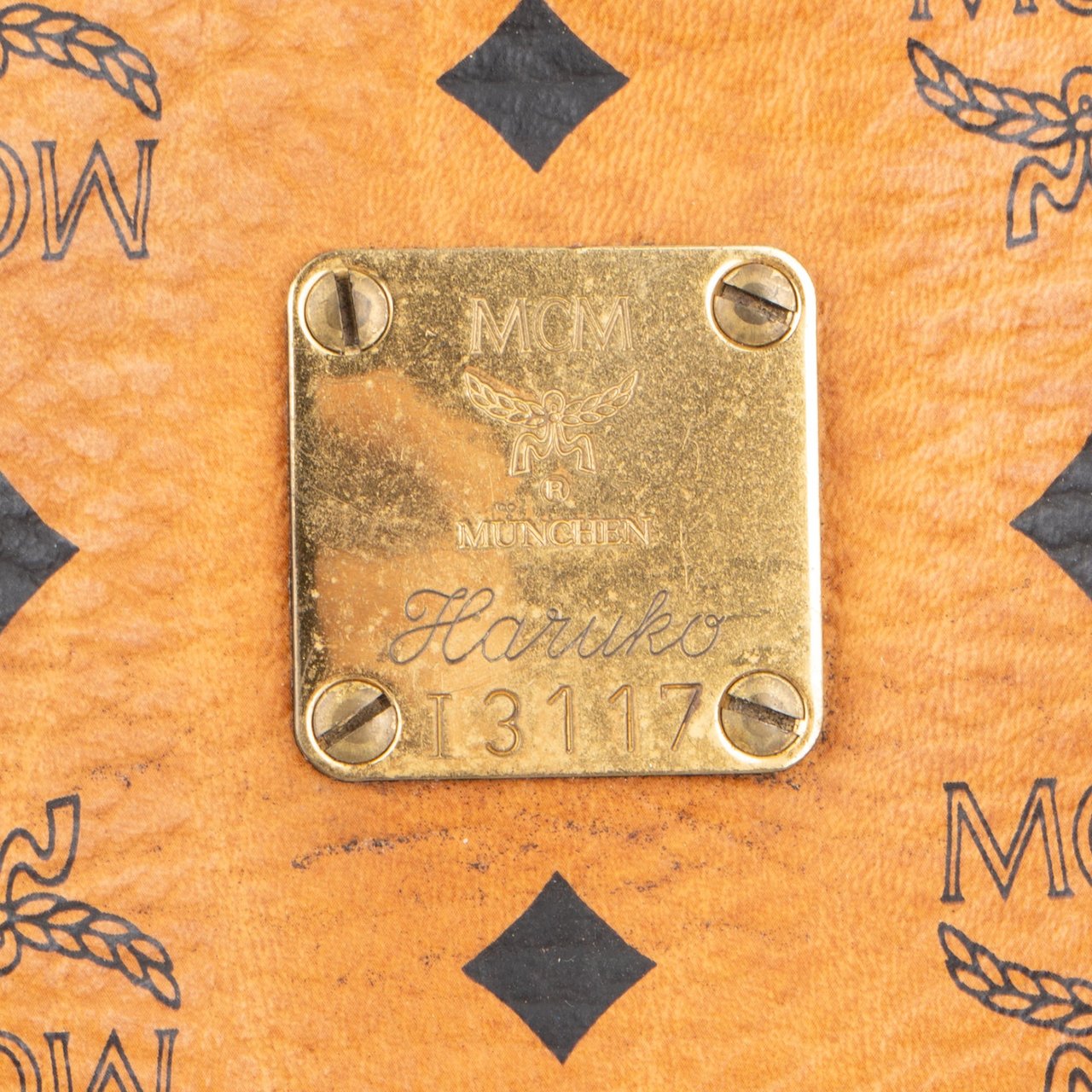 MCM MCM Visetos Monogram Boston Handbag Divers