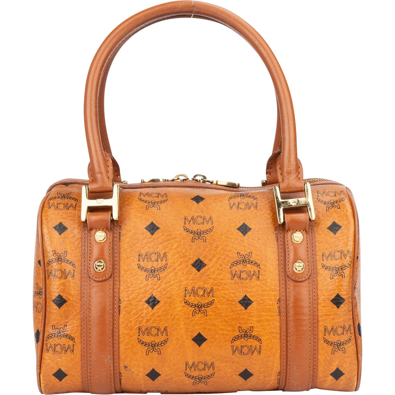 MCM MCM Visetos Monogram Boston Handbag Divers