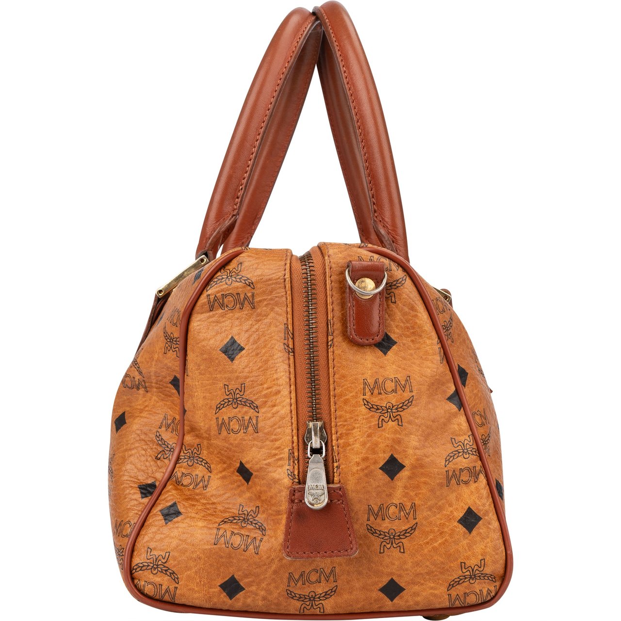 MCM MCM Visetos Monogram Boston Handbag Divers