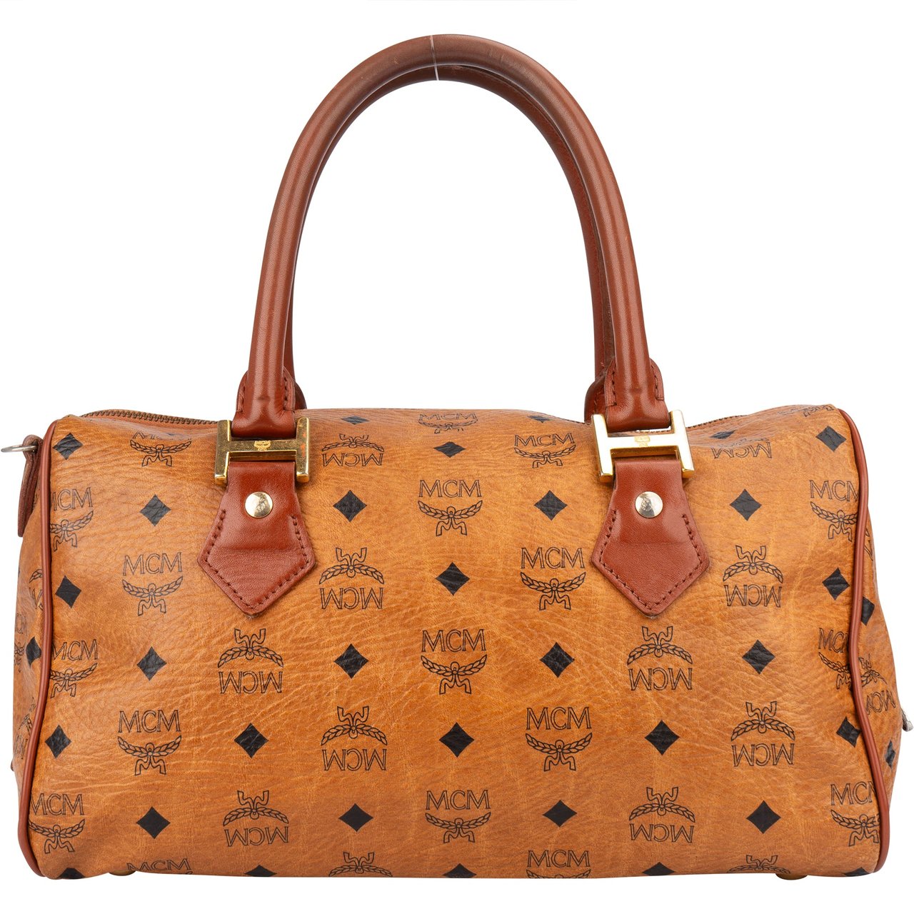 MCM MCM Visetos Monogram Boston Handbag Divers