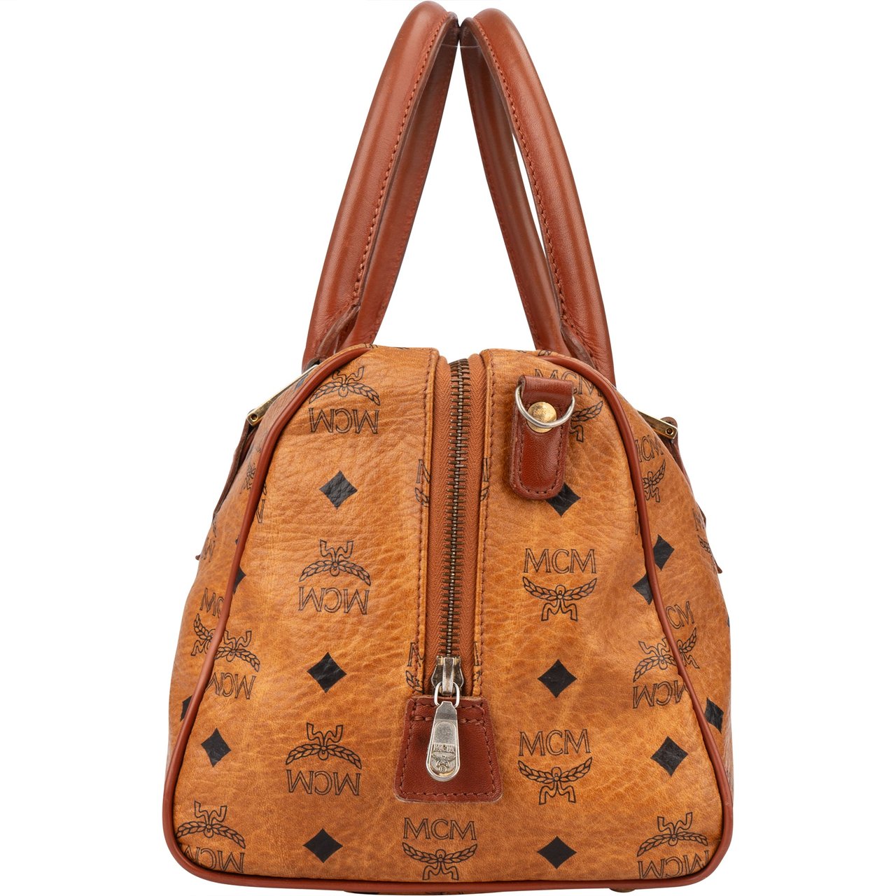 MCM MCM Visetos Monogram Boston Handbag Divers