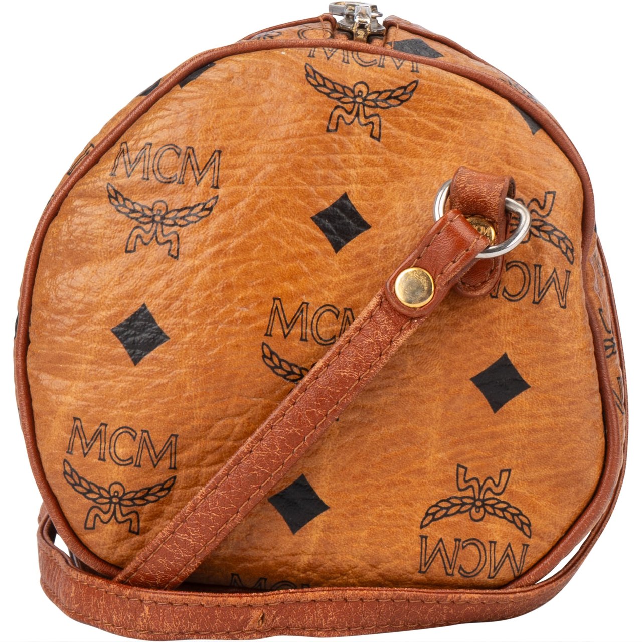 MCM MCM Visetos Monogram Bowling Crossbody Bag Divers