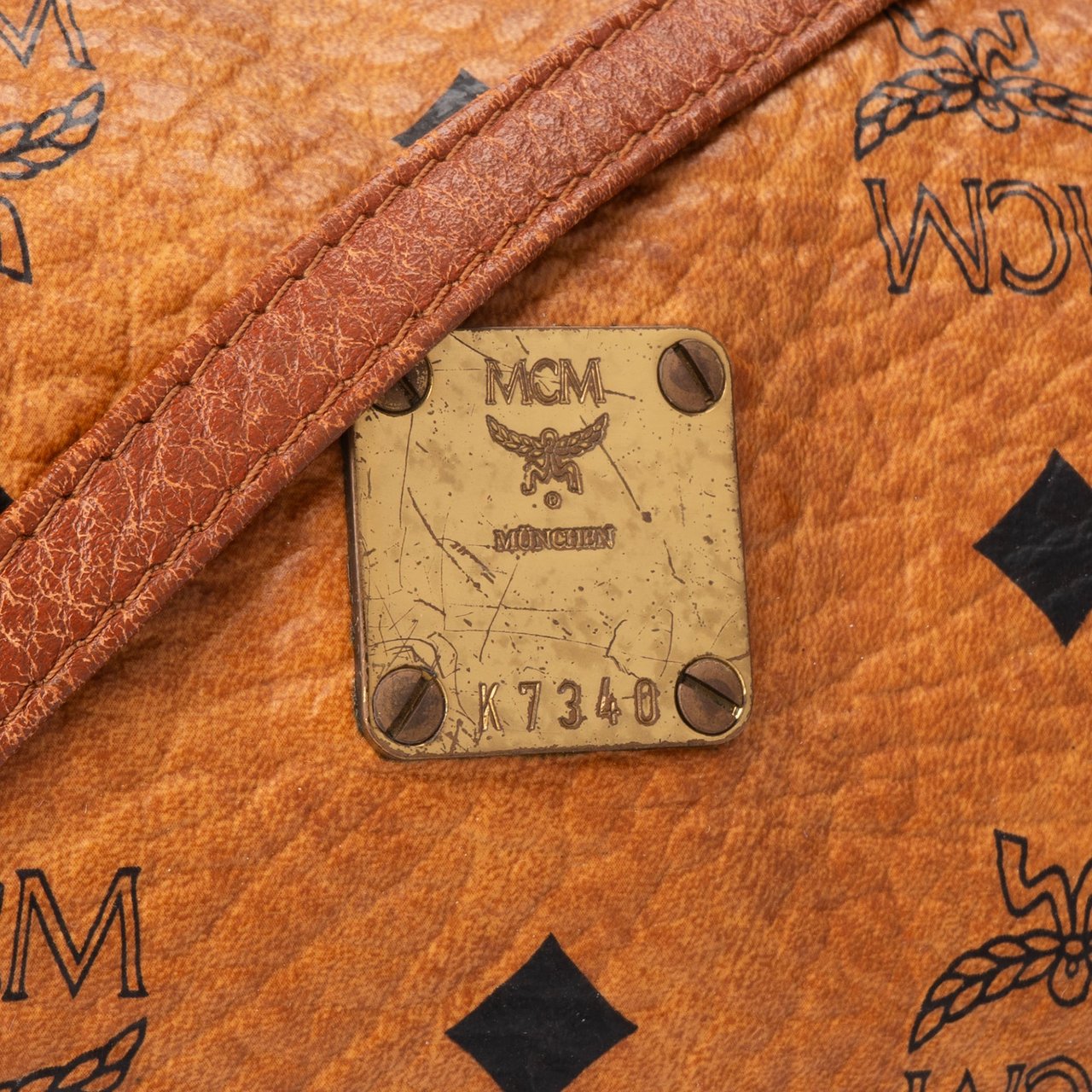 MCM MCM Visetos Monogram Bowling Crossbody Bag Divers