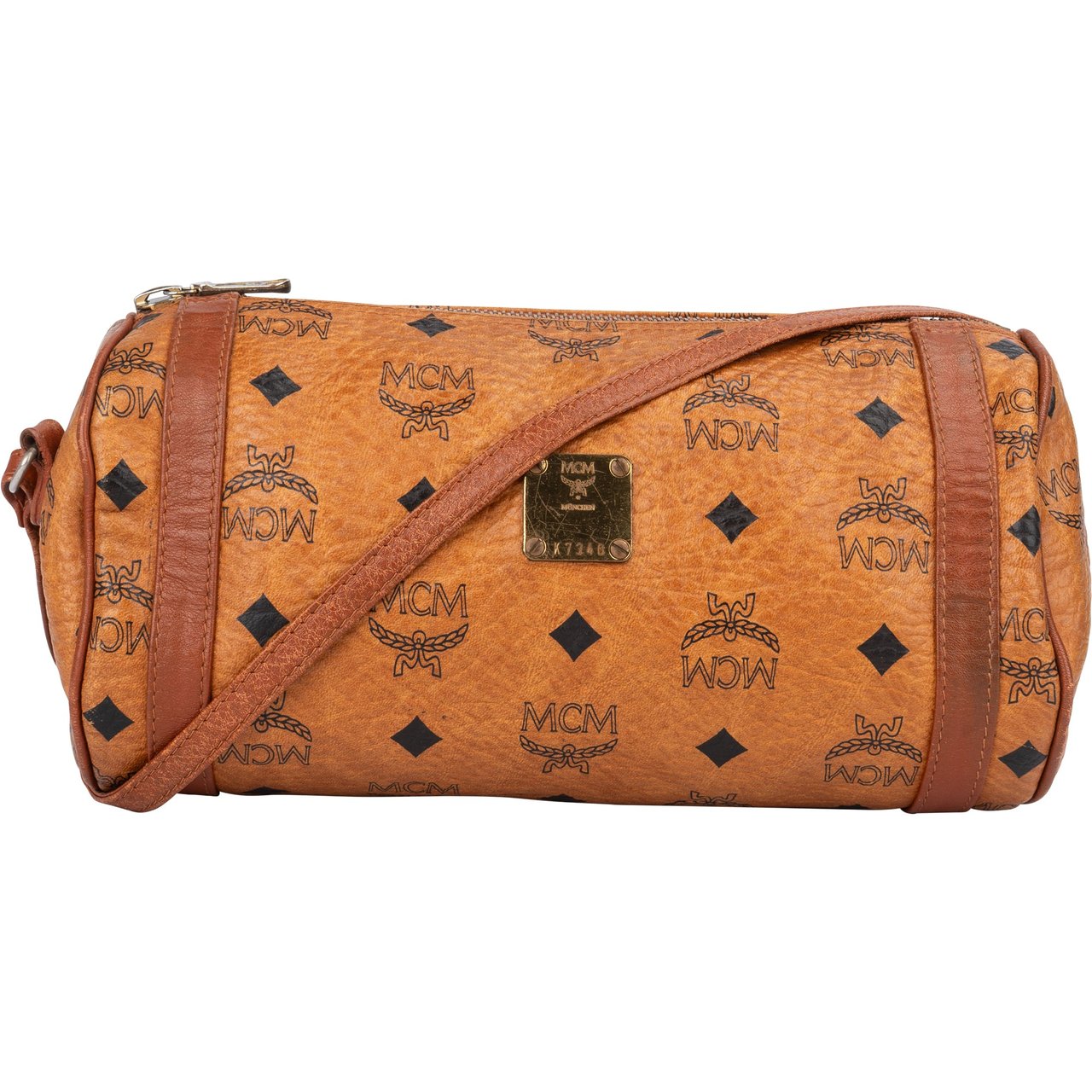 MCM MCM Visetos Monogram Bowling Crossbody Bag Divers