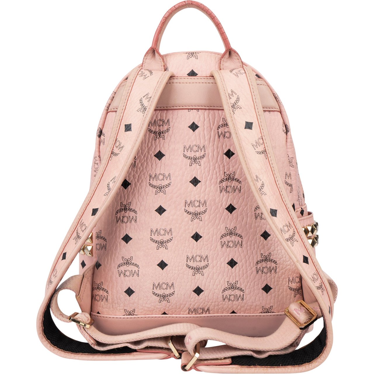 MCM MCM Pink Visetos Monogram Backpack Divers