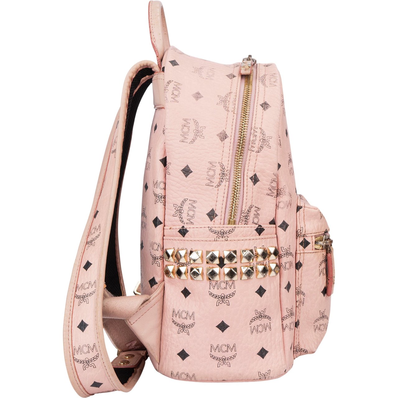 MCM MCM Pink Visetos Monogram Backpack Divers