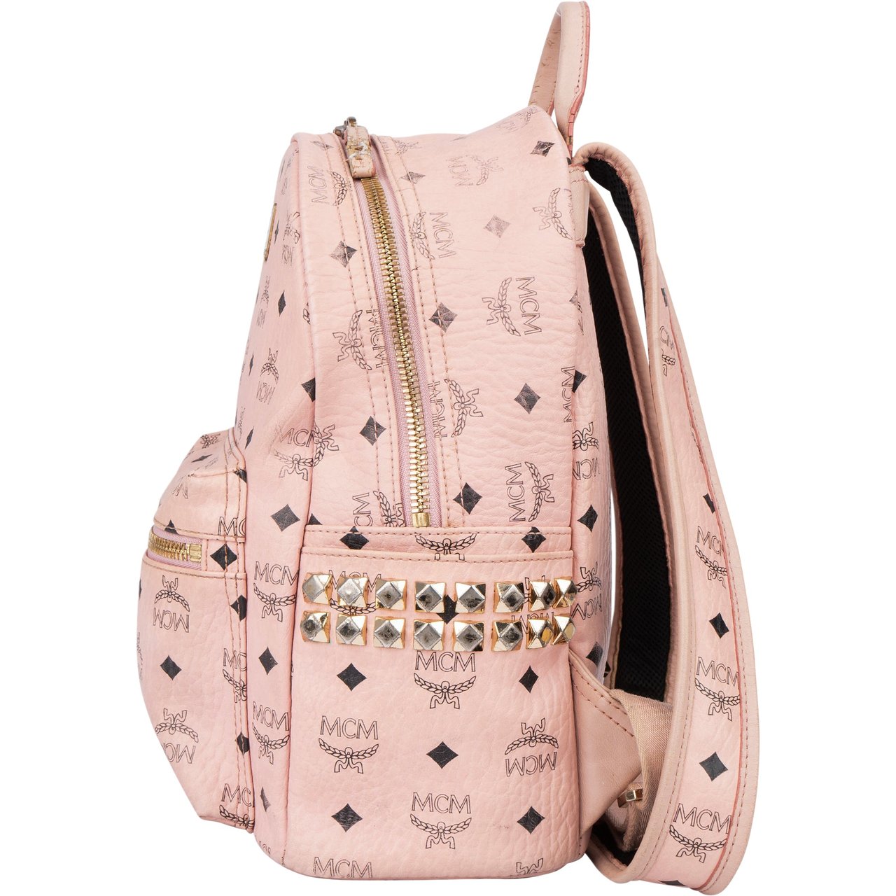 MCM MCM Pink Visetos Monogram Backpack Divers