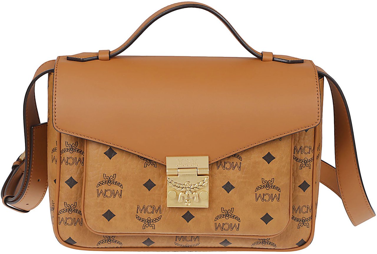 MCM Coated Canvas Handbag Oranje