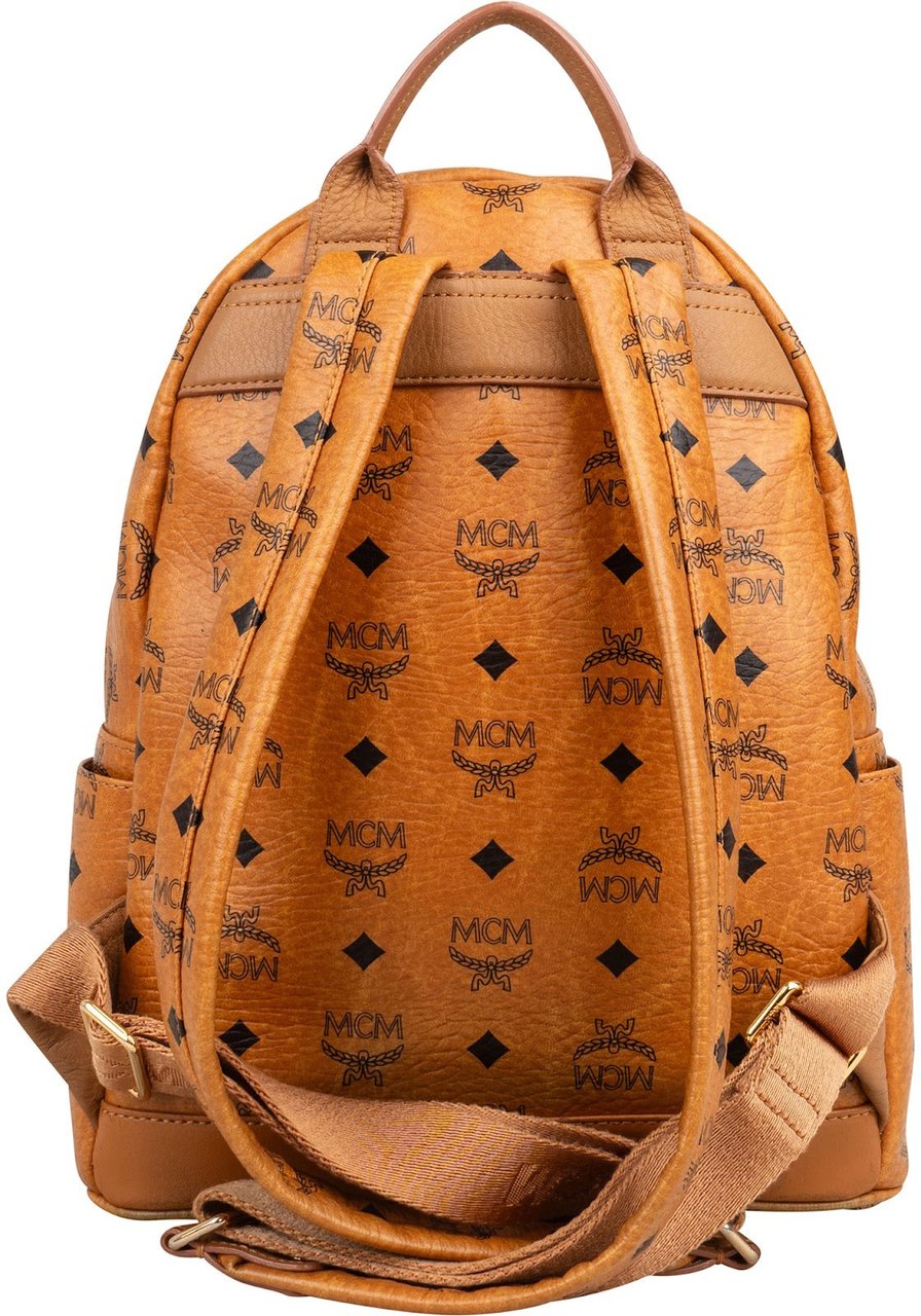 MCM MCM Monogram Visetos Stark Side Studs Backpack Bruin