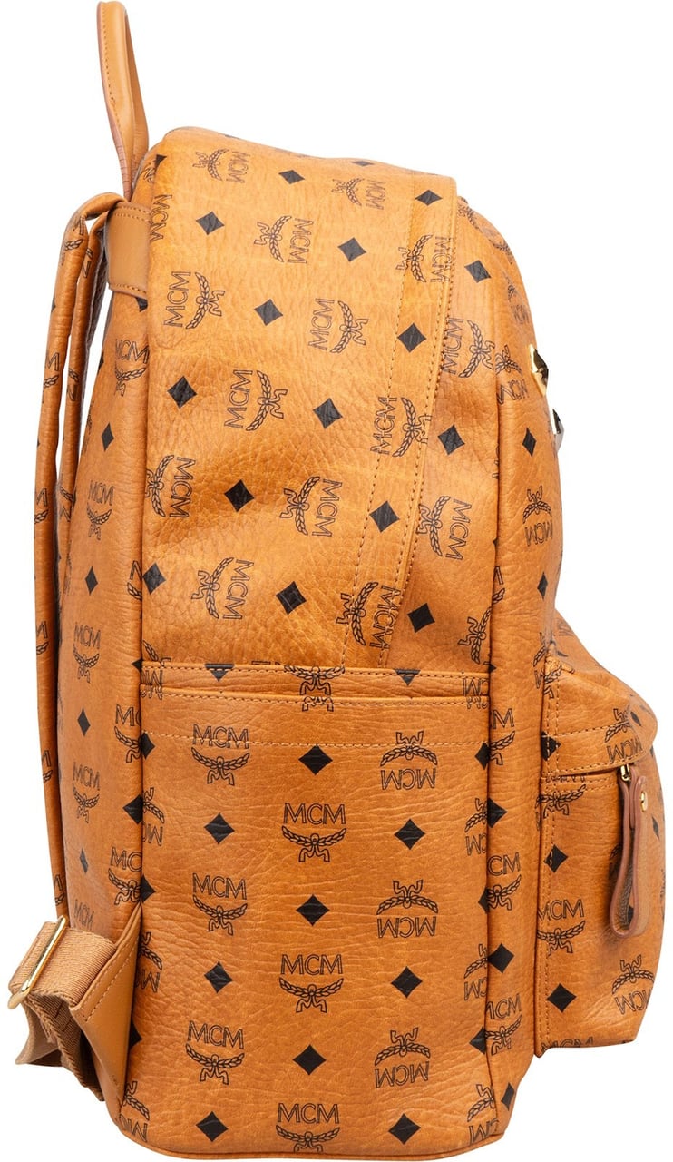 MCM MCM Monogram Visetos Stark Studded Backpack Bruin