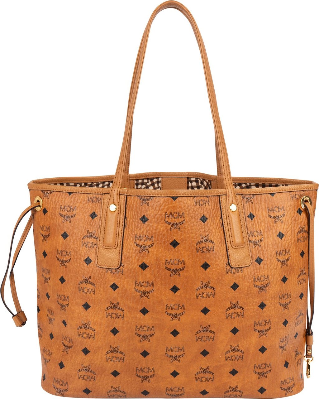 MCM MCM Monogram Visetos Liz Shopper Shoulder Bag Bruin