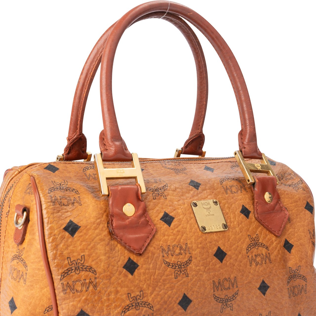 MCM MCM Visetos Monogram Boston Handbag Divers