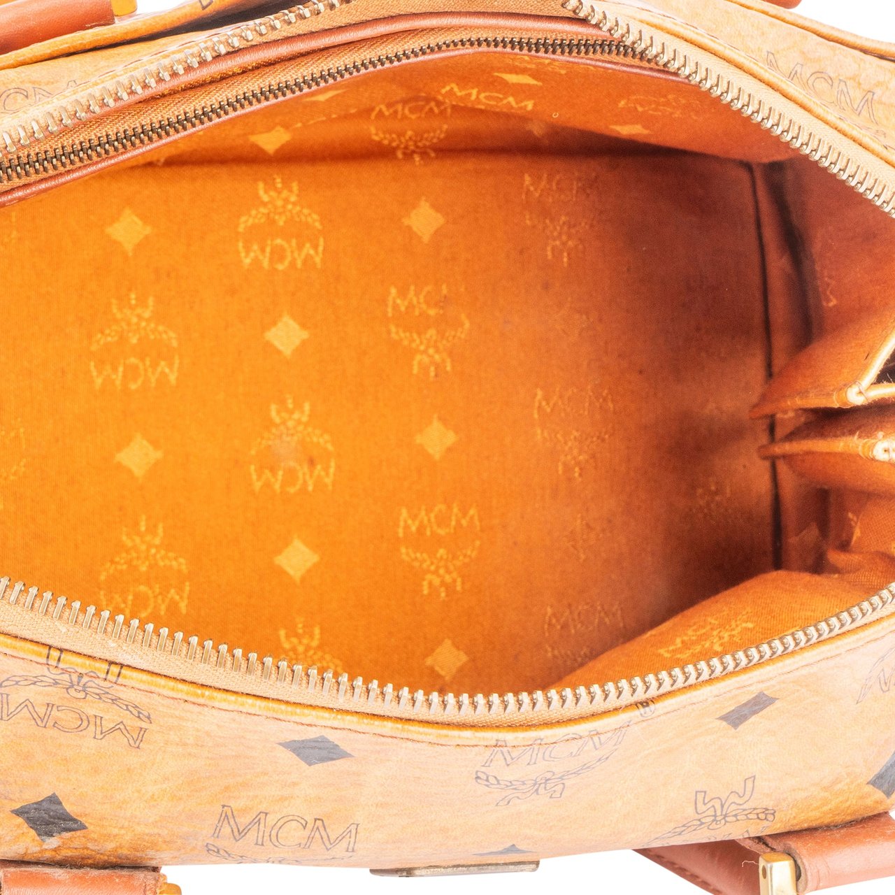 MCM MCM Visetos Monogram Boston Handbag Divers