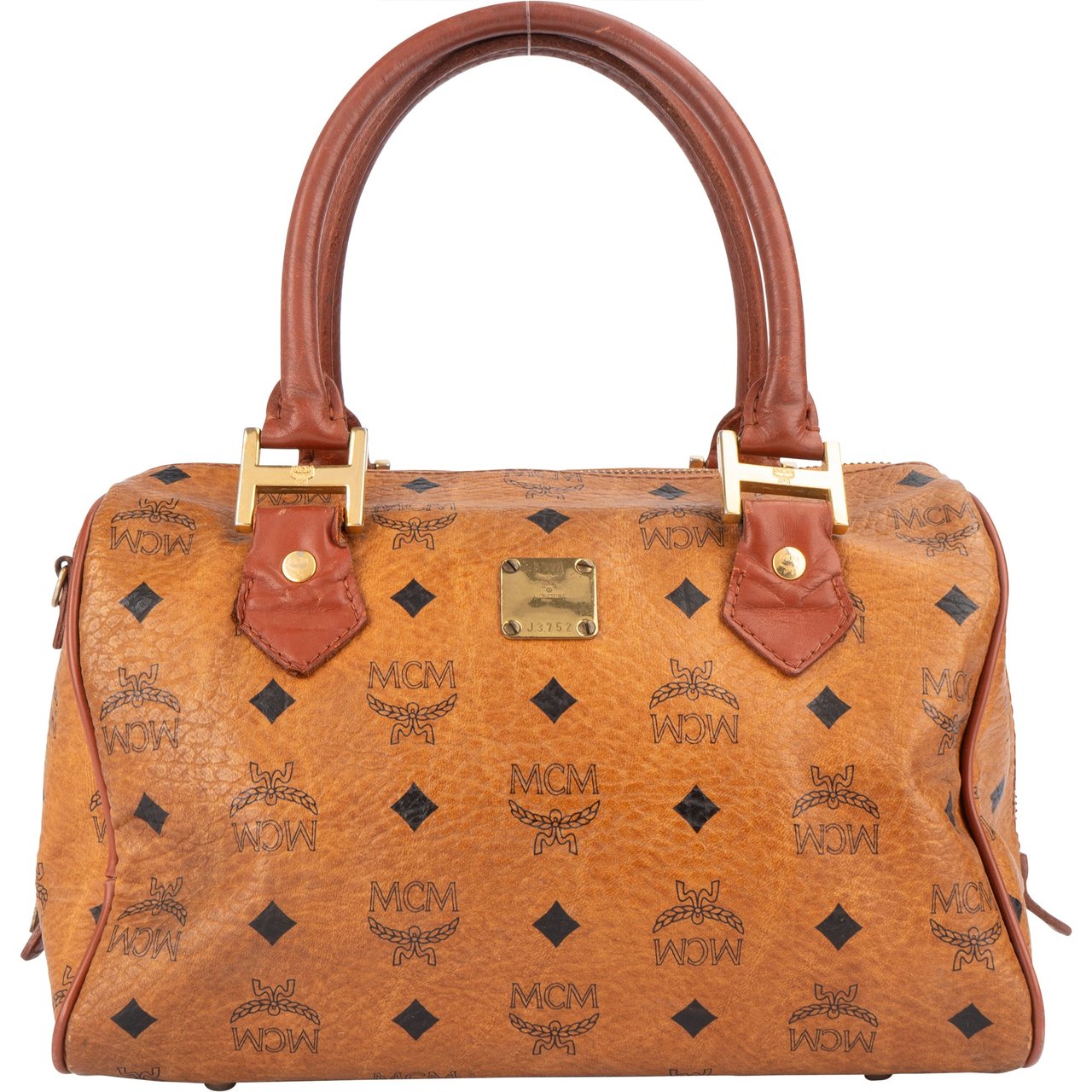 MCM MCM Visetos Monogram Boston Handbag Divers