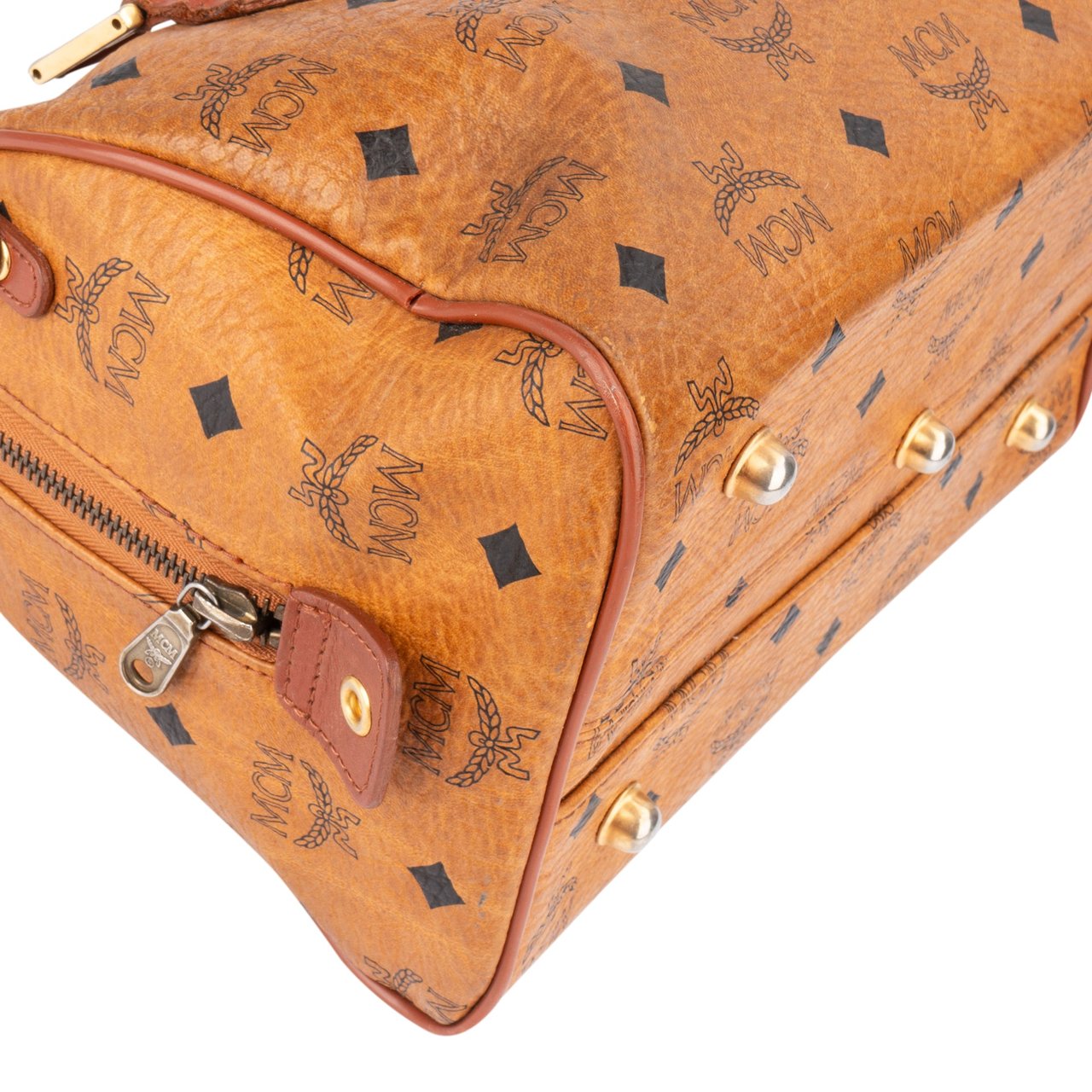 MCM MCM Visetos Monogram Boston Handbag Divers
