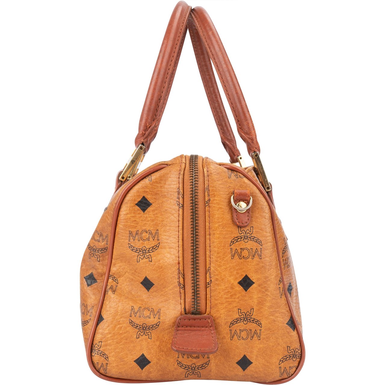 MCM MCM Visetos Monogram Boston Handbag Divers