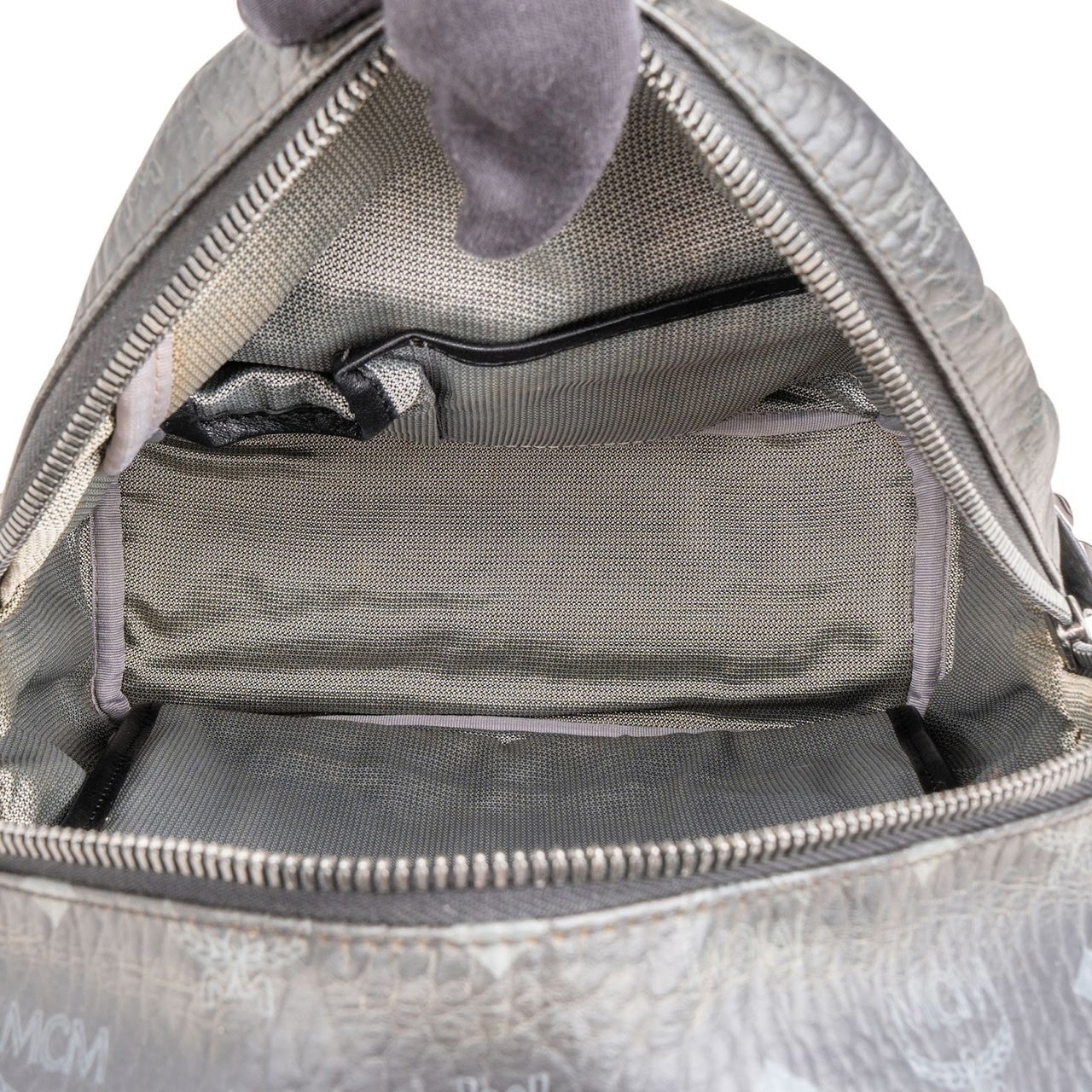 MCM Monogram Visetos Stark Side Studs Mini Backpack Zwart