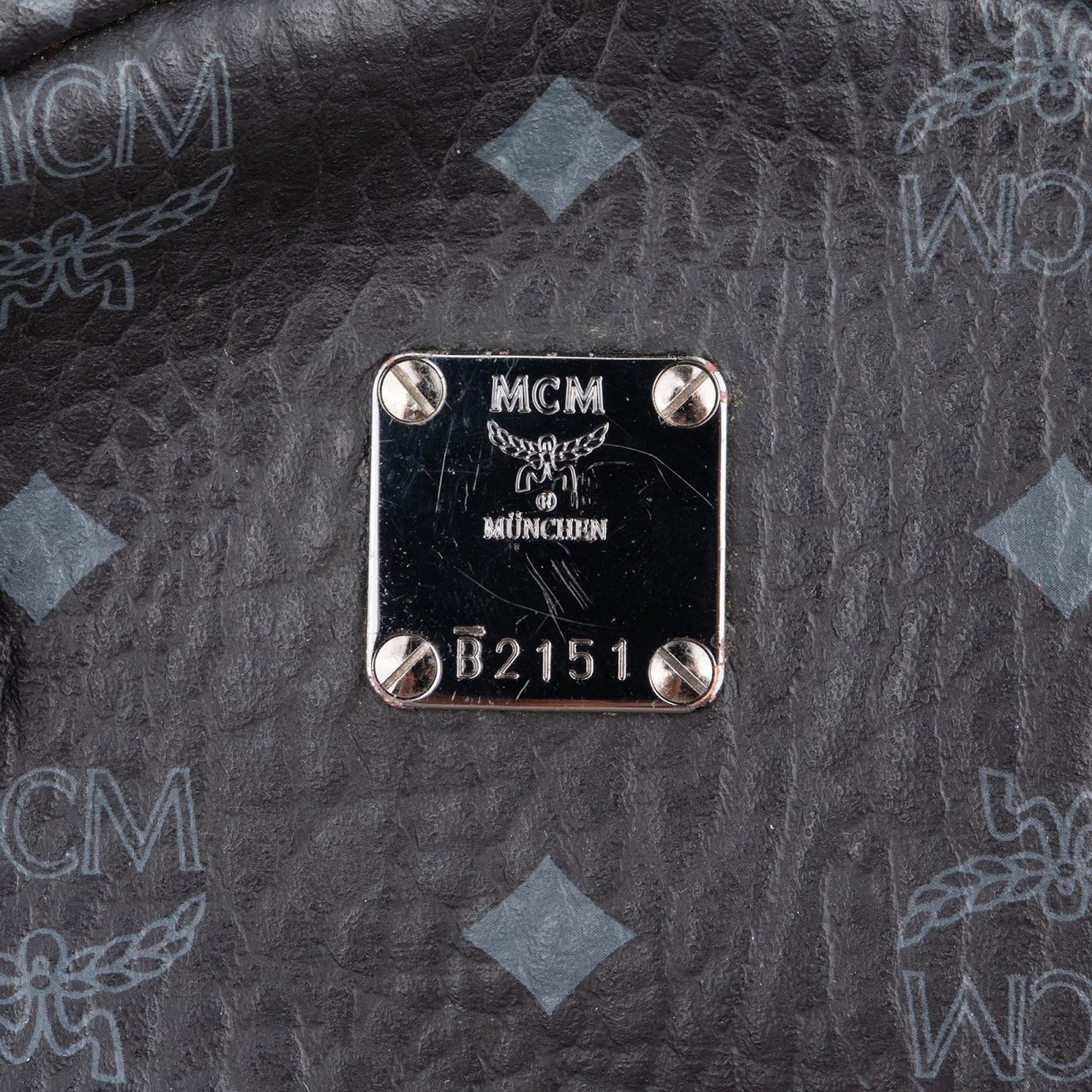 MCM Monogram Visetos Stark Side Studs Mini Backpack Zwart