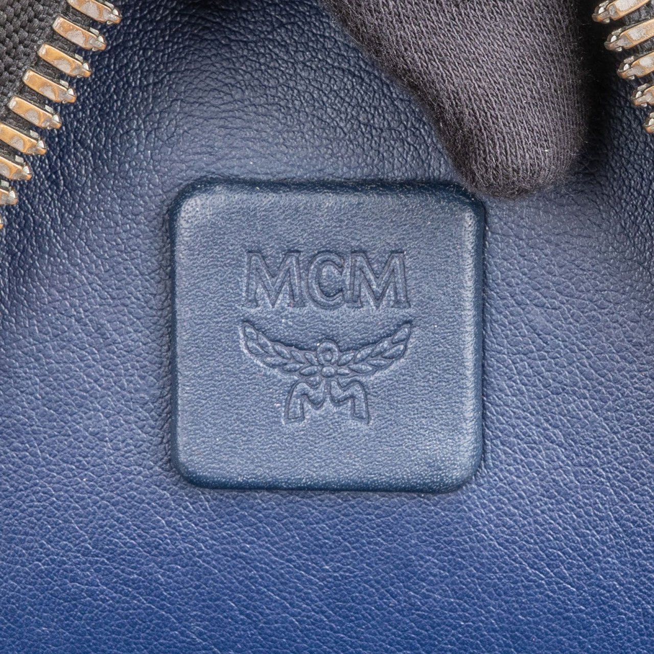 MCM Monogram Visetos Stark Side Studs Backpack Wit