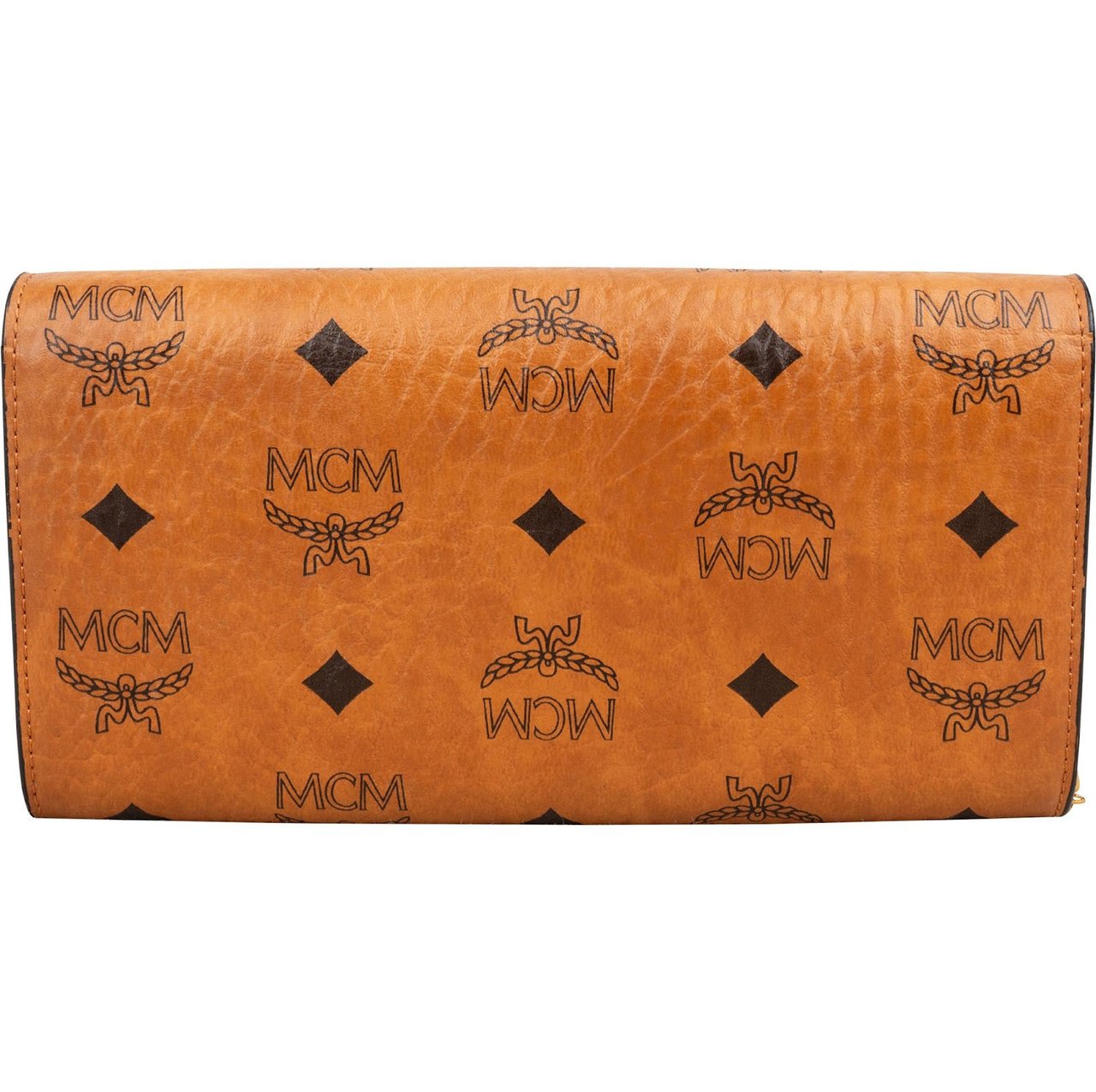 MCM Monogram Visetos Patricia Wallet On Chain Crossbody Bag Bruin