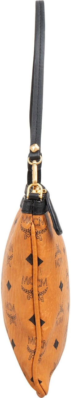 MCM MCM Monogram Visetos Liz Pochette Shoulder Bag Bruin
