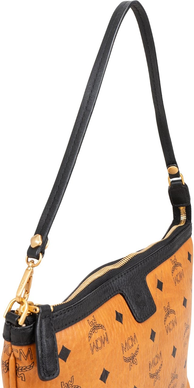MCM MCM Monogram Visetos Liz Pochette Shoulder Bag Bruin