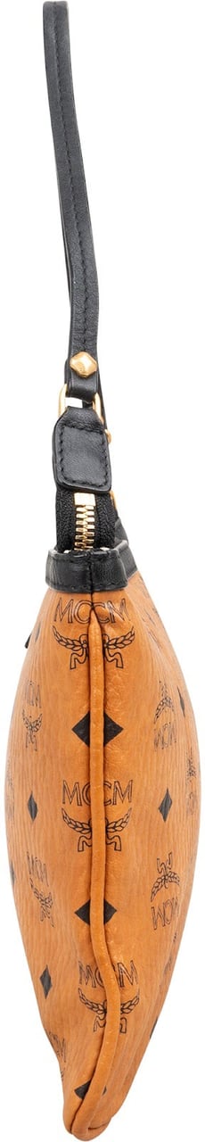 MCM MCM Monogram Visetos Liz Pochette Shoulder Bag Bruin